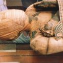 Ancient Egyptian Mummy At The Louvre Has A Face Covered By An Unusual Interwoven Square Pattern