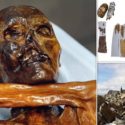 5,300 Year Old “Otzi The Iceman” Mummy Wore Bear-Fur Hat And Leggings Made From Goat Leather